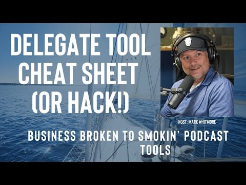 Delegate Tool Cheat Sheet or a great Delegation Hack! Podcast Episode 042